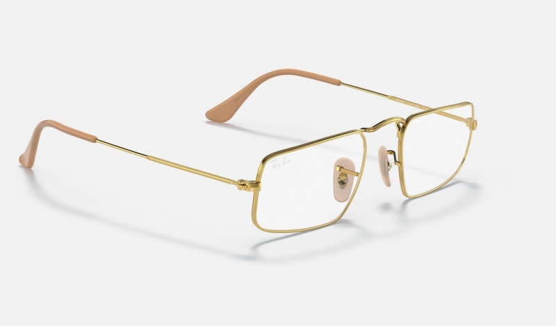 Ray Ban Julie Optics Men's Eyeglasses Gold | 38672-JAIH