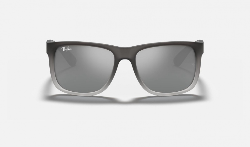 Ray Ban Justin Classic Men's Sunglasses Silver | 41320-SWXY