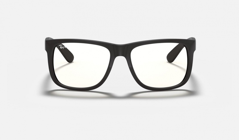 Ray Ban Justin Clear Men's Eyeglasses Black | 92654-LSOY