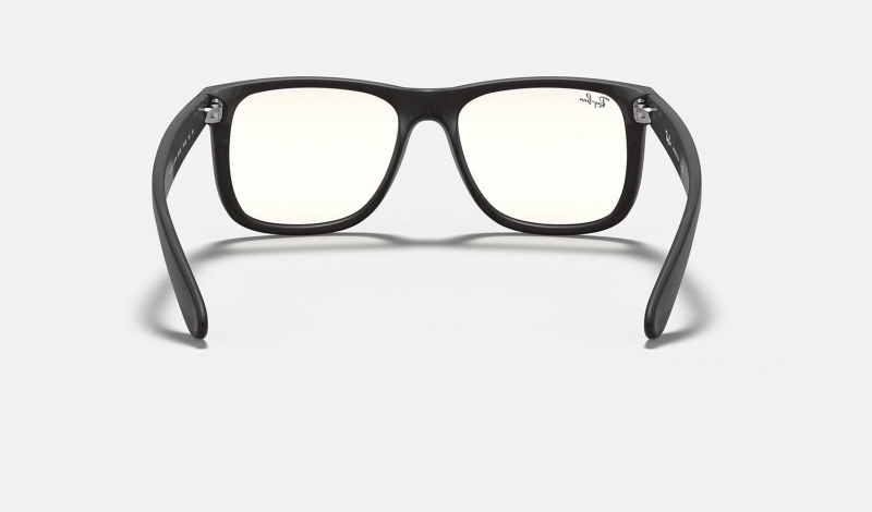 Ray Ban Justin Clear Men's Eyeglasses Black | 92654-LSOY