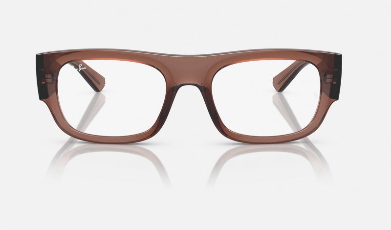 Ray Ban Kristin Optics Bio-based Men's Eyeglasses Brown | 30985-XGHW