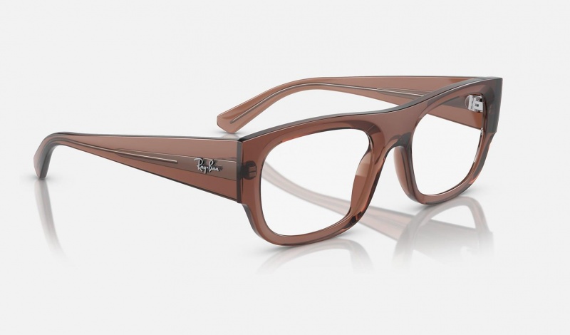 Ray Ban Kristin Optics Bio-based Men's Eyeglasses Brown | 30985-XGHW