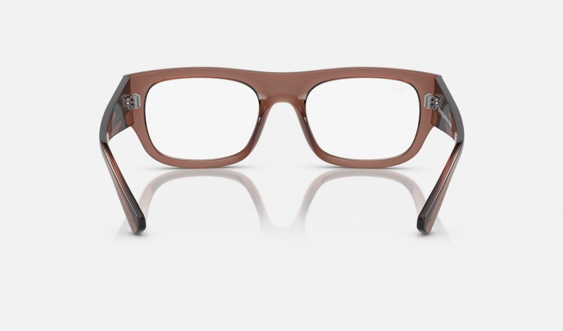 Ray Ban Kristin Optics Bio-based Men's Eyeglasses Brown | 30985-XGHW