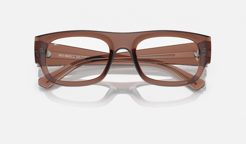 Ray Ban Kristin Optics Bio-based Men's Eyeglasses Brown | 30985-XGHW