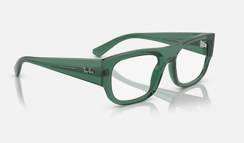 Ray Ban Kristin Optics Bio-based Men's Eyeglasses Green | 05217-IZAY