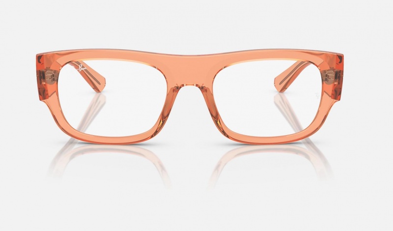 Ray Ban Kristin Optics Bio-based Men's Eyeglasses Orange | 93465-EVMG