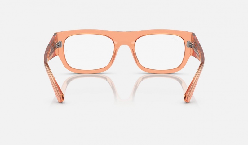 Ray Ban Kristin Optics Bio-based Men's Eyeglasses Orange | 93465-EVMG