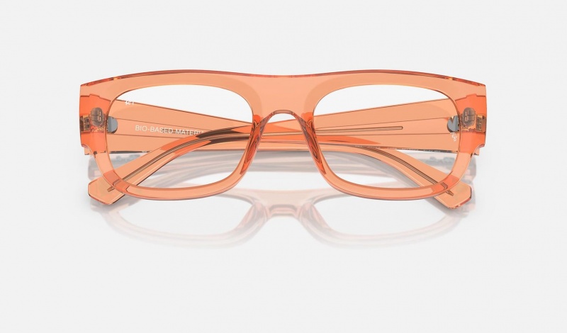 Ray Ban Kristin Optics Bio-based Men's Eyeglasses Orange | 93465-EVMG