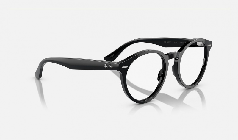 Ray Ban Larry Optics Women's Eyeglasses Black | 75423-RTLG