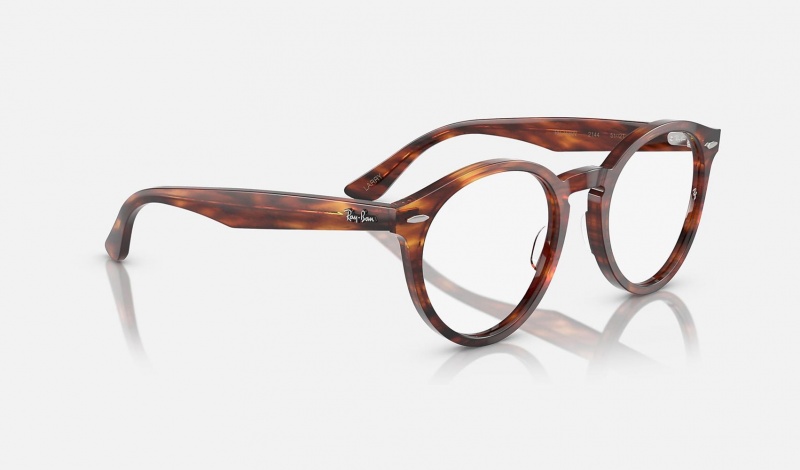 Ray Ban Larry Optics Women's Eyeglasses Brown | 26597-SGCA