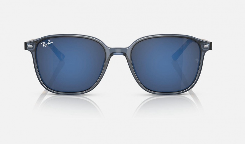 Ray Ban Leonard Men's Sunglasses Blue | 95701-YHAB