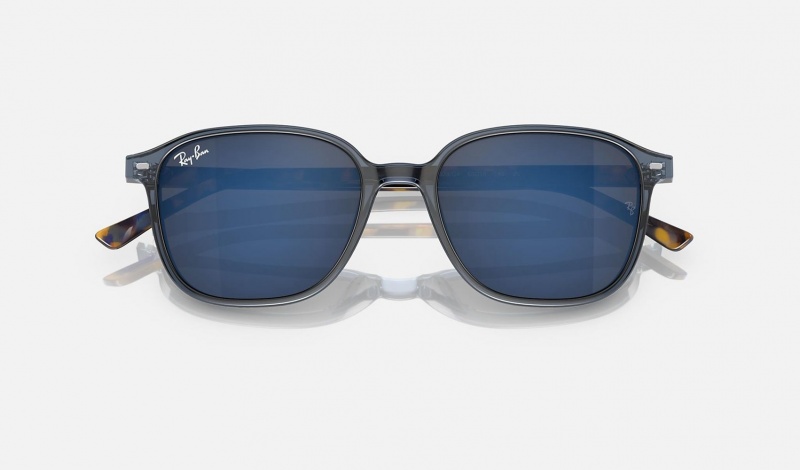 Ray Ban Leonard Men's Sunglasses Blue | 95701-YHAB