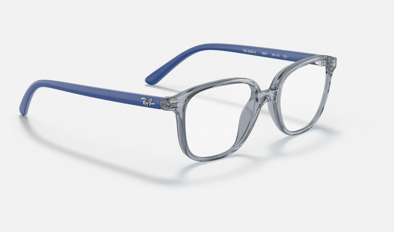 Ray Ban Leonard Optics Kids' Eyeglasses Blue | 29758-LOSB