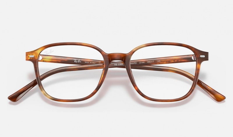 Ray Ban Leonard Optics Women's Eyeglasses Brown | 90281-VTLC