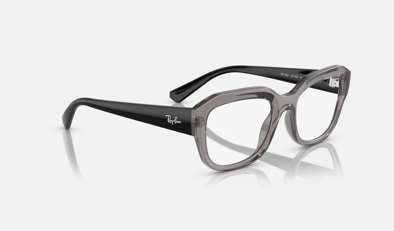 Ray Ban Leonid Optics Bio-based Men's Eyeglasses Grey | 90412-VQGH