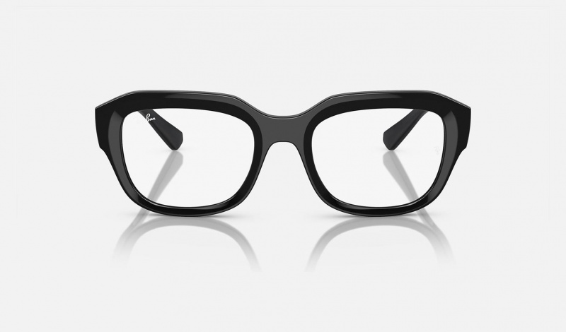 Ray Ban Leonid Optics Bio-based Men's Eyeglasses Black | 72168-WOYK