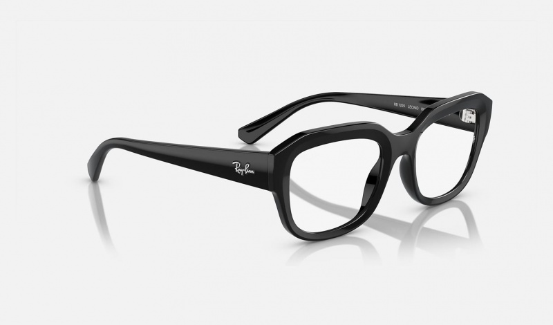 Ray Ban Leonid Optics Bio-based Men's Eyeglasses Black | 72168-WOYK