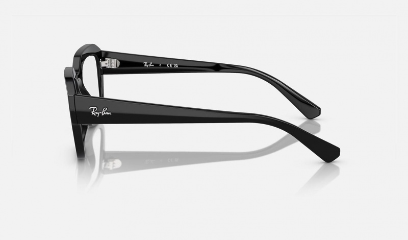 Ray Ban Leonid Optics Bio-based Men's Eyeglasses Black | 72168-WOYK