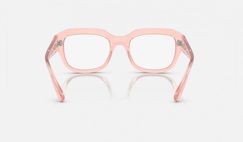 Ray Ban Leonid Optics Bio-based Men's Eyeglasses Pink | 21683-JUBA