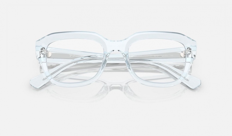 Ray Ban Leonid Optics Bio-based Women's Eyeglasses Blue | 14035-EGSC