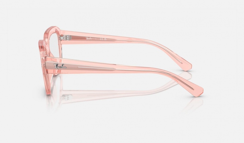 Ray Ban Leonid Optics Bio-based Women's Eyeglasses Pink | 40368-FXRV