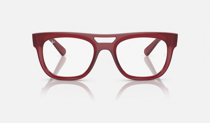 Ray Ban Lloyd Optics Bio-based Men's Eyeglasses Red | 13276-TJWI