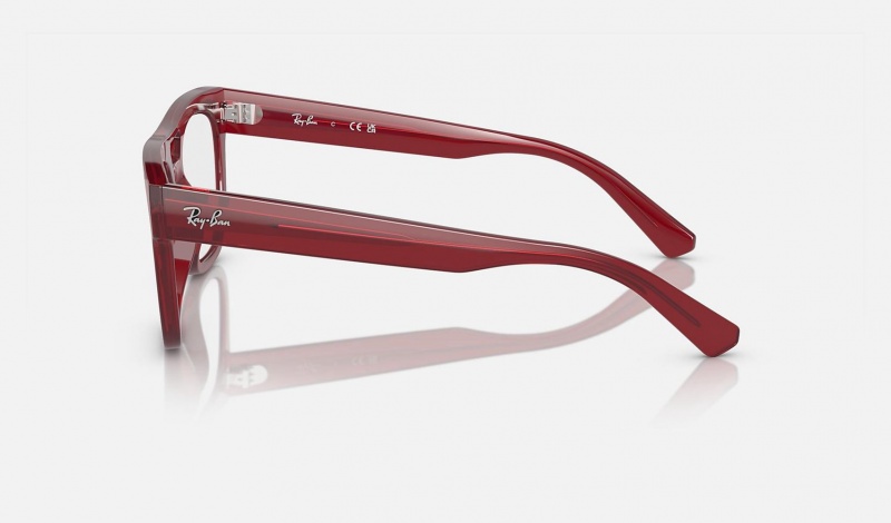 Ray Ban Lloyd Optics Bio-based Men's Eyeglasses Red | 13276-TJWI