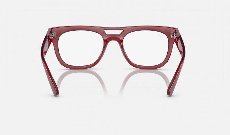 Ray Ban Lloyd Optics Bio-based Men's Eyeglasses Red | 13276-TJWI