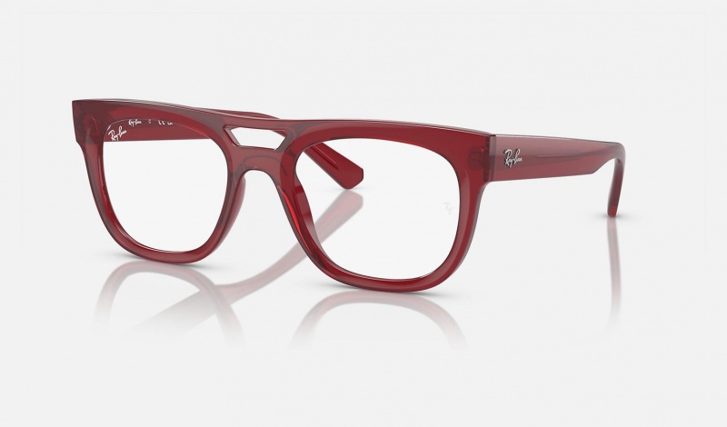 Ray Ban Lloyd Optics Bio-based Men\'s Eyeglasses Red | 13276-TJWI