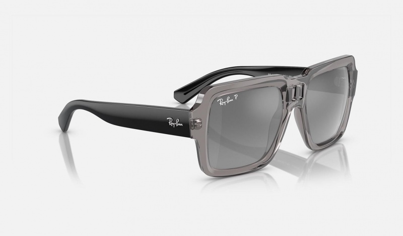 Ray Ban Magellan Bio-based Men's Sunglasses Silver | 40653-ZBKG