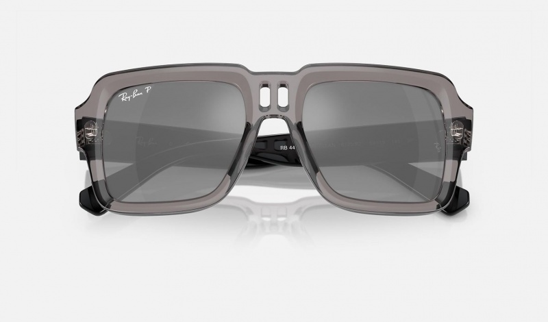 Ray Ban Magellan Bio-based Men's Sunglasses Silver | 40653-ZBKG