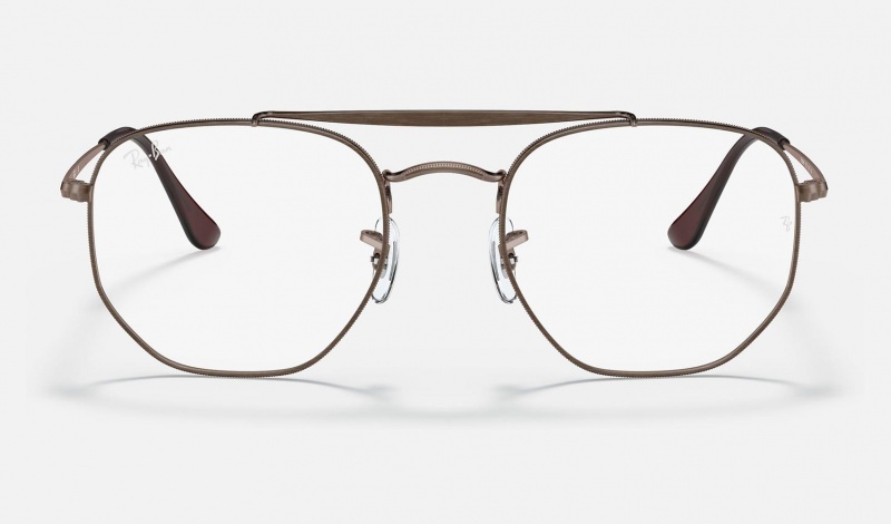 Ray Ban Marshal Optics Men's Eyeglasses Brown | 67539-AGLP