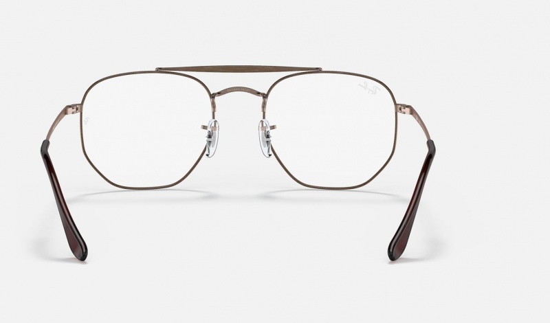 Ray Ban Marshal Optics Men's Eyeglasses Brown | 67539-AGLP