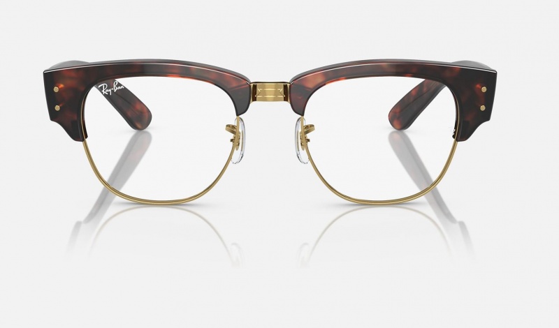 Ray Ban Mega Clubmaster Optics Men's Eyeglasses Gold | 31604-DWLA