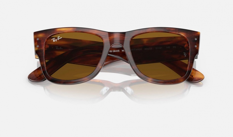 Ray Ban Mega Wayfarer Women's Sunglasses Brown | 39081-XUKP