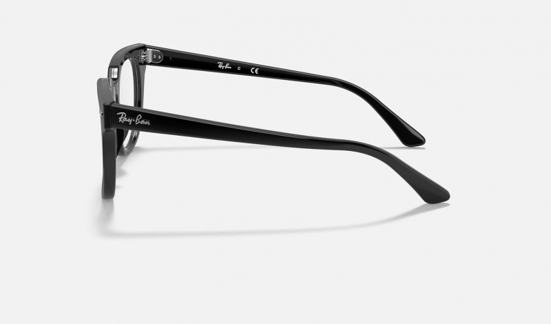 Ray Ban Meteor Optics Men's Eyeglasses Black | 80349-DFSK