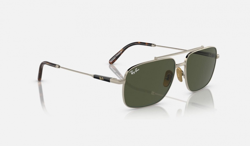 Ray Ban Michael Titanium Women's Sunglasses Green | 59341-IVAW