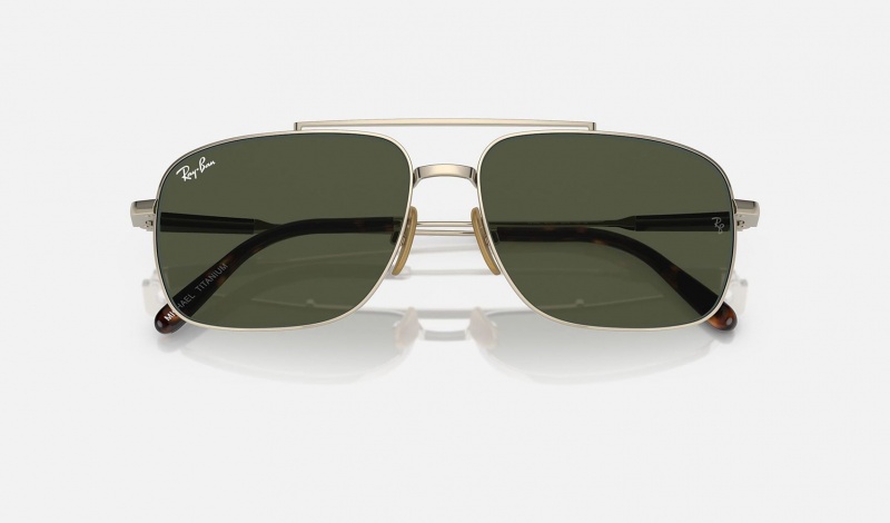 Ray Ban Michael Titanium Women's Sunglasses Green | 59341-IVAW