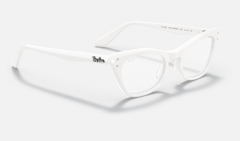 Ray Ban Miss Burbank Optics Kids' Eyeglasses White | 37562-BRQU