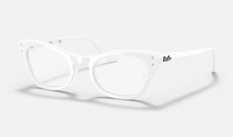 Ray Ban Miss Burbank Optics Kids\' Eyeglasses White | 37562-BRQU