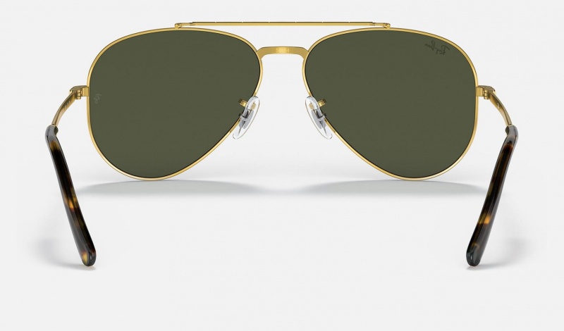 Ray Ban New Aviator Men's Sunglasses Green | 23078-YOCG