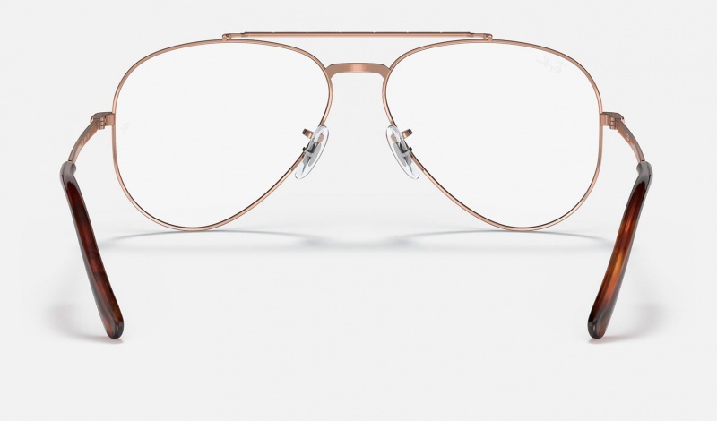 Ray Ban New Aviator Optics Women's Eyeglasses Gold | 05128-JFRH