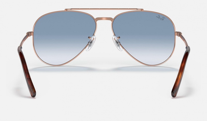 Ray Ban New Aviator Women's Sunglasses Blue | 27453-LBIX