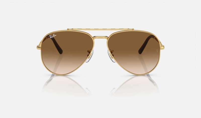 Ray Ban New Aviator Women's Sunglasses Brown | 71832-HKQY