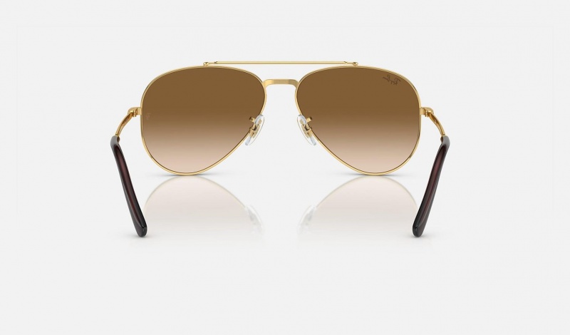 Ray Ban New Aviator Women's Sunglasses Brown | 71832-HKQY