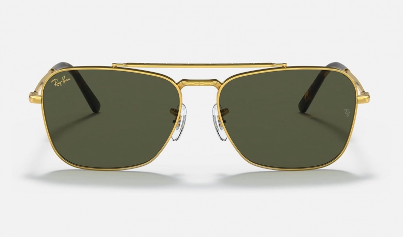 Ray Ban New Caravan Men's Sunglasses Green | 79104-RMAN