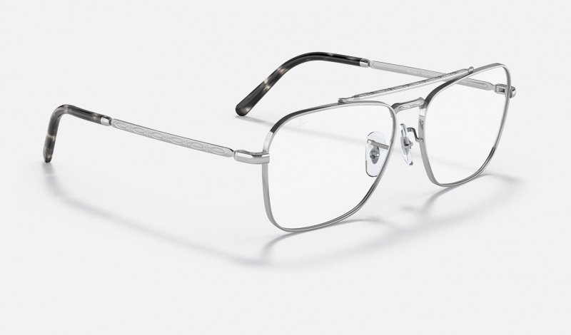 Ray Ban New Caravan Optics Men's Eyeglasses Silver | 27893-QTCP