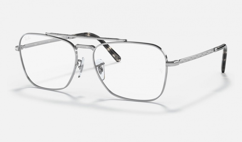 Ray Ban New Caravan Optics Men\'s Eyeglasses Silver | 27893-QTCP