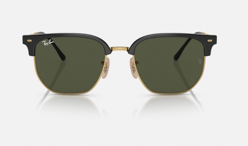 Ray Ban New Clubmaster Men's Sunglasses Green | 82071-REXM