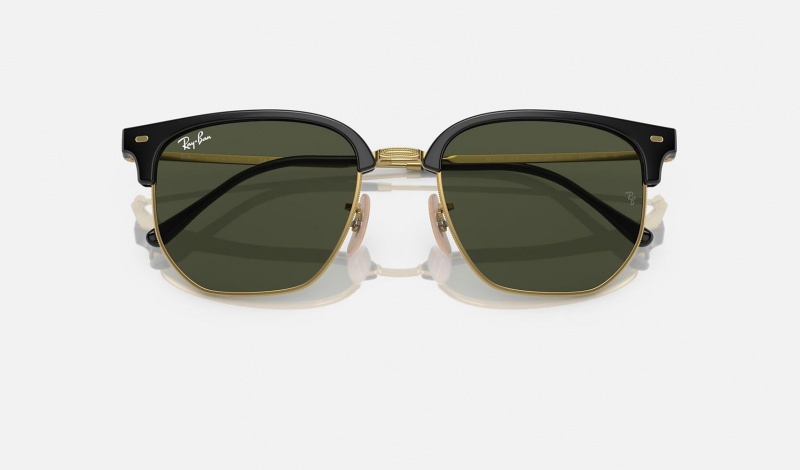 Ray Ban New Clubmaster Men's Sunglasses Green | 82071-REXM